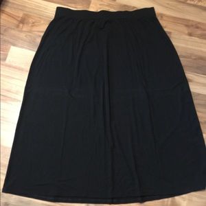 NWOT Faded Glory Black Maxi Skirt - Size 3x